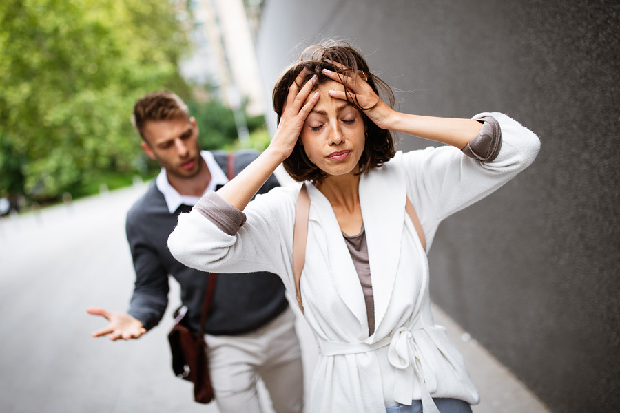 Upset couple